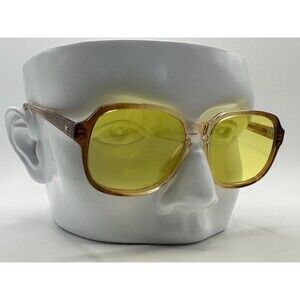 NEW Vintage Eyeglasses | Chunky Square Men's Style | Yellow Lens | #818